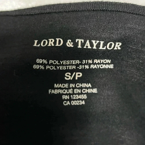 Lord & Taylor Black Layered Tank Top - Picture 9 of 9